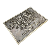 Buy Family Name Plate in brass with custom engraving